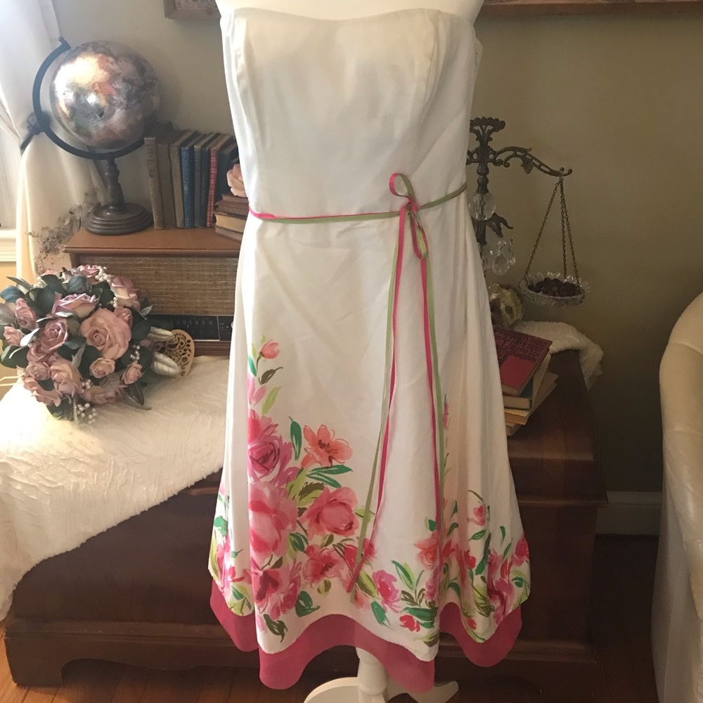 White David’s Bridal dress, size 12.